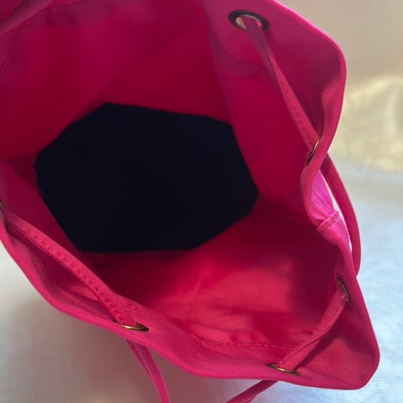 Prada Pink Velvet Backpack with Drawstring Closure - Picture 4 of 11